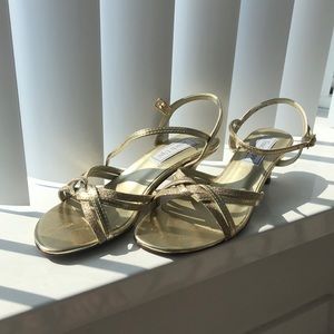 Gold dress sandal